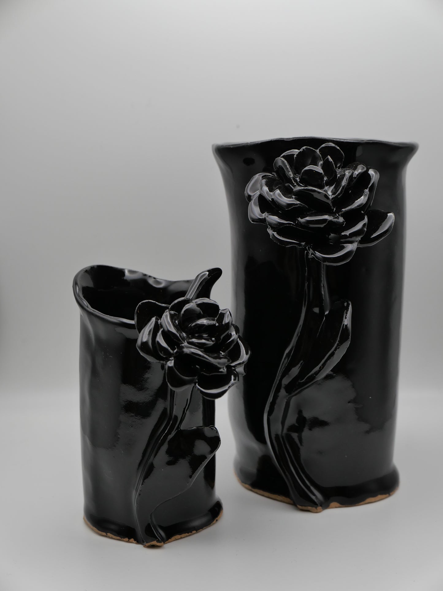 floral vase pair