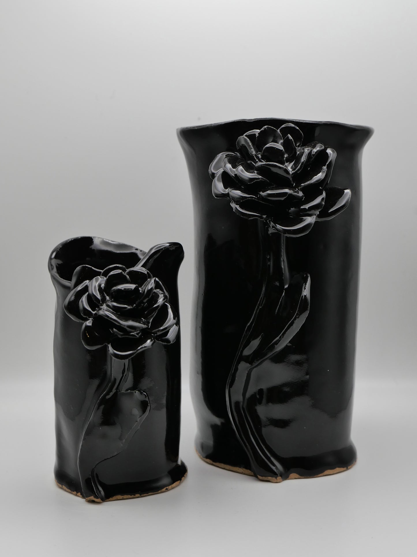 floral vase pair
