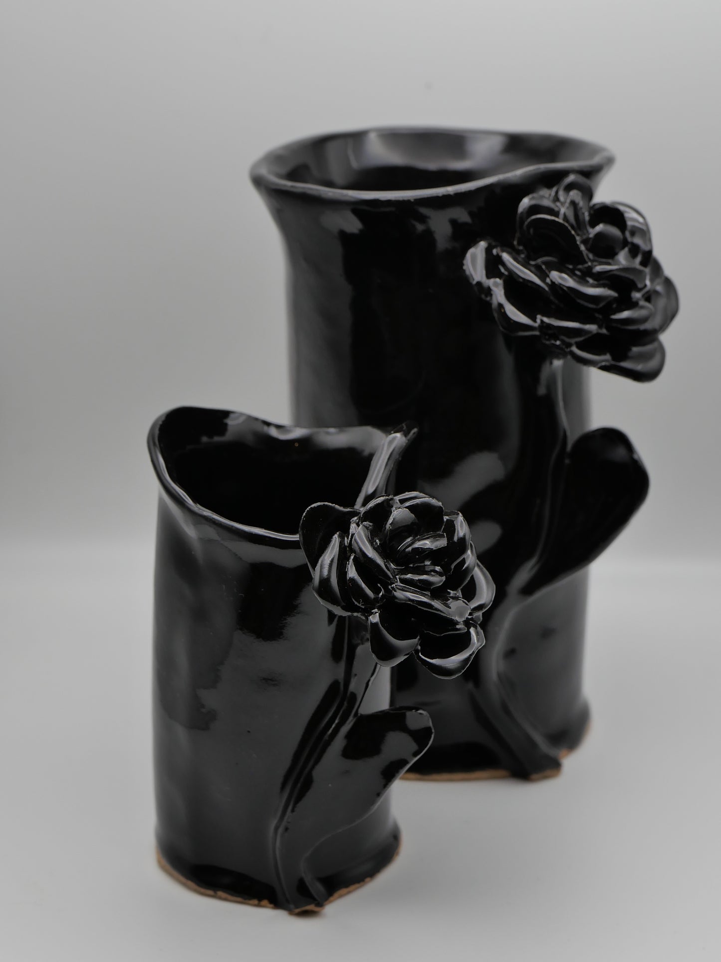floral vase pair